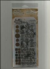 Tim Holtz Stamper's Anonymous Collection Stamp & Stencil - Bird Crazy