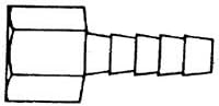 Hose Barb Female Marine 3/8 In