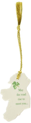 Belleek 3995 'May The Road Rise to Meet You' Ornament, 3.1-Inch, White