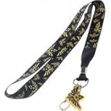 Nintendo The Legend of Zelda Reversible Keychain Lanyard with ID Holder and Metal Royal Wingcrest Charm