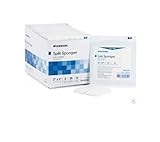 McKesson I.V. / Drain Split Dressing, Poly / Rayon Blend, 2 x 2 Inch, Sterile, Box of 70