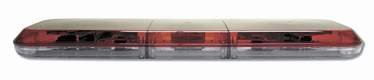 Star Sabre Halogen Light Bar With Directional Arrow; 46" - Red