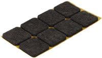 Abrafix 10 (100mm x 100 mm) Anti-scratch felt pads Furniture gliders on laminate, Tile or wooden floor