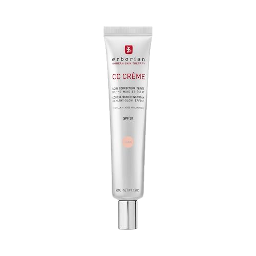 - CC Crème à la Centella Asiatica - Crème Visage Illuminateur Haute Définition et Maquillage - Protection Solaire SPF 30 - Cosmétique Coréenne - Clair 40ml