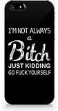 A Bitch iphone 5/5s Case, iphone 5/5s Case Plastic Hard Case Unique Design-Quindyshop (iphone 5/5s) (iphone 5/5S case)