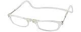 Clic Magnetic Long Size Reading Glasses in Clear +1.75