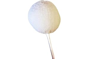 DE'ESSE BOUTIQUE The Lollipop - 12 inch Puff On A Stick - Fleece Powder Puff for Those With Disabilities