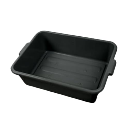 Photo 1 of FSE PLBT007B Bus Box, 1-Compartment, 20-1/2" x 15-1/2" x 7" deep, Integrated Handles, Stackable, high-Density polyethylene, Black, NSF