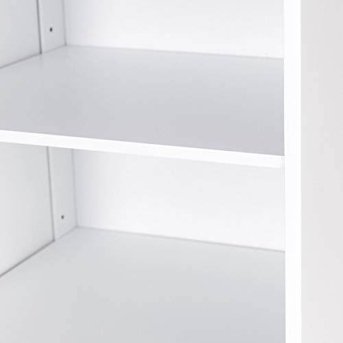 72'' Tall Cabinet, WATERJOY Standing Tall Storage Cabinet, Wooden White Bathroom Cupboard with Door and 5 Adjustable Shelves, Elegant and Space-Saving - Thumbnail 7