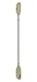 Pelican Boats - PS1129 - Poseidon Angler Fishing Lightweight Kayak Paddle - Built-in Retrieval Hooks - Fiberglass Reinforced, 98.5 inches, Color Sand