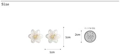 日本製 Iuha 季節の花 水仙の花 天然シェル お花 ピアス はなびら 金属アレルギー対応 変色防止 Iuha B07ky86myg 1 450円