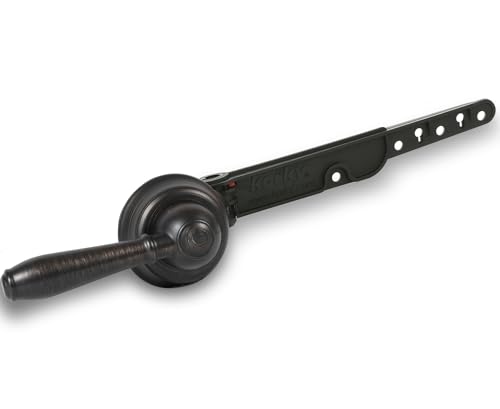 Korky 6081BP Strongarm - Grifo de palanca de tanque en bronce aceitado universal para adaptarse a inodoros de montaje en ángulo frontal izquierdo y derecho