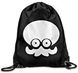 MGTER66 Backpack Gymsack Sack Bag Splatoon Squid Logo White