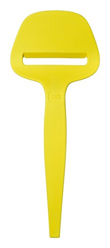 Osti 01 (Yellow) Cheese Plane – Handheld Durable Wireless Cheese Slicer for Perfect Slices of Hard, semi-Hard and semi-Soft Block Cheese – Dishwasher Safe – Danish Design Cheese Cutter