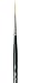 da Vinci Nova Series 1270 Lettering/Liner Brush, Lettering/Liner Medium Pointed Synthetic, Size 2