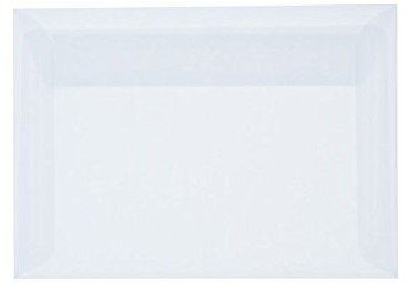 50 Transparent ENVELOPES C6 Piece - Topp Qualität mit Klebestreifen