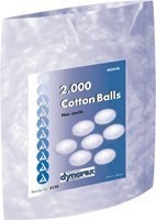 Cotton Balls, Non-Sterile, Medium 2000/Bag