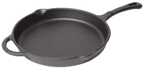 Bruntmor Cast Iron Skillet, Non-Stick,12 inch Frying Pan Skillet Pan For Stove top, Oven Use & Outdoor Camping with Pour Spouts, Even Heat Distribution