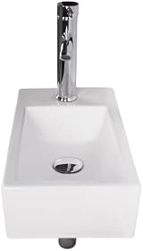 Home Supplies Ceramic Bathroom Sink Cloakroom Basin 10x41x21.5cm Gloss White view 5