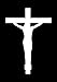 Crucifix Jesus Christian Vinyl Decal Sticker | Cars Trucks Vans Walls Laptops Cups | White | 5.5 inches | KCD1510