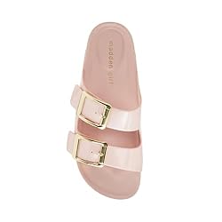 Madden Girl Women's Bodiee Slide Sandal, Rose