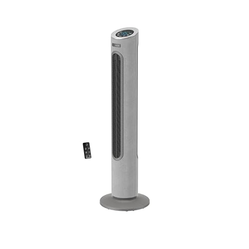 Rowenta Eole Home Turmventilator, nur 40 dB(A) bei niedrigster Geschwindigkeit, energiesparend, 7 Geschwindigkeiten/3 Modi, Timer, Fernbedienung, Grau, VU6980F0