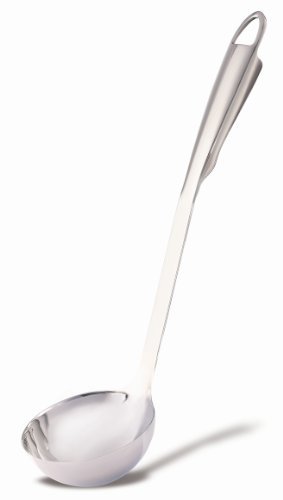 VERTI Stainless Steel Kitchen Utensil - Stainless Steel Ladle with Ergonomic Handle