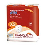 Tranquility ATN (All-through-the-Night) Fitted Briefs Size Youth (Extra-Small) Pk/10