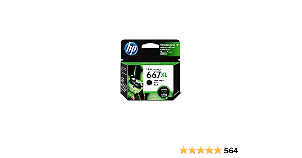 Amazon.com: Cartucho de Tinta Hp 667xl Negro de Alto Rendimiento Original :  Electronics