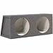 Scosche SE102CC 10-Inch Dual Subwoofer Enclosure (Grey/Black)