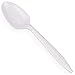 Plastic Palace Pa Disposable Plastic Bulk, Medium Weight & White (Case of 1000) (Tea Spoons), White