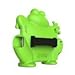 Koooky Eddie the Frog Childrens Green Apple iPad Mini Tablet Case - Drop, Shock and Scratch Resistant tablet case with car headrest travel attachment - for Apple iPad Mini, Mini Retina, Mini 2, Mini 3