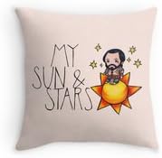 HFC Case Decorative Cotton My Sun Stars Pattern Throw Pillow 18"x18" (One Sides)