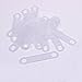 BCP 100 Pcs Clear Non-Slip Rubber Clothes Hanger Grips Clothing Hanger Strips