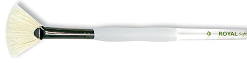 Royal brush soft-grip bristle fan brush, size 4