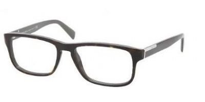 Prada PR07PV Eyeglass Frames KA51O1-5417 - Top Havana Gray Frame, Demo Lens