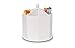 Spinning Desktop Organizer – White 4 Compartment Rotating Mail and Stationary Holder – Quality Wooden Design – Pen and Pencil Cup and Sorter – by Designstyles