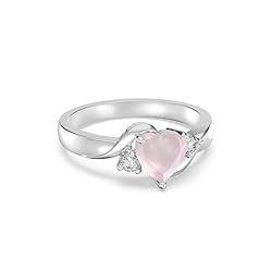 Shusukue Customized Natural Rose Quartz Ring 925