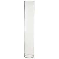 CYS EXCEL Glass Hurricane Candle Holders Tabletop Protection Decoration (H-14, Wide 2.5" Pack of 24)