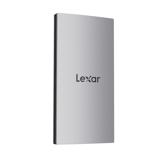 Lexar Externe SSD 2TB, USB 3.2 Gen2 Portable SSD, bis zu 1050 MB/s Lesen, 1000 MB/s Schreiben, Tragbare SSD für iPhone15-Serie/Mac/PS5/XBOX/Laptop/PC 