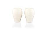 Mikasa Swirl White Salt and Pepper Shaker Set