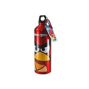 Angry Birds 24 Ounce Aluminum Water Bottle with Carabiner Assortment