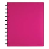 TUL Custom Note-Taking System Discbound Notebook, Letter Size, Poly Cover, Pink