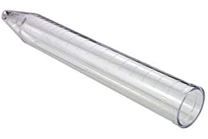 Caplugs Evergreen 214-2415-010 Unthreaded 15 mL Centrifuge Tubes CT15 Series, Polystyrene, Chemically-Inert Thermoplastics, Molded-in Easy-to-Read Graduations, Natural (Pack of 250)