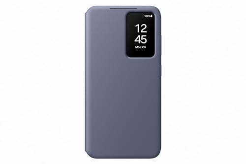 Samsung Smart View Wallet Smartphone Case EF-ZS921 für Galaxy S24, Handy-Hülle, Kartenfach, Sichtfenster, Violet