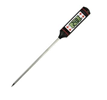 Digital Meat Thermometer Instant Reader Cooking Wireless Long Probe Kitchen Cooking for Food Meat, Candy, BBQ and Grill Black