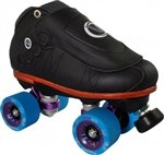 Skate Out Loud Vanilla Blackout Pro Gorilla Quad Speed Roller Derby Skates Gorilla Trucks: Gold Size 10 Wheel Color: Blue