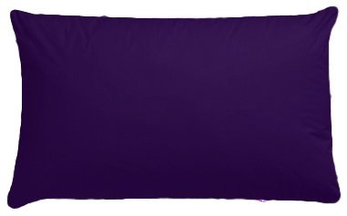 Luxury Pair Plum Aubergine Pillowcase Polycotton Housewife Bedroom