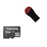 Sandisk 8GB 8G Micro SDHC Class 4 TF Memory Card with Micro SD Card Reader - Bulk Packed