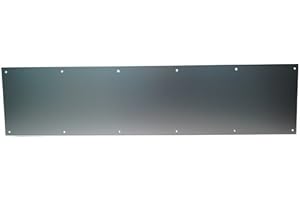 TOOLS & MORE Don-Jo 90 Metal Kick Plate, Satin Anodized Aluminum Finish, 28 Width x 8 Height, 3/64 Thick Model: 90-8 X 28-628